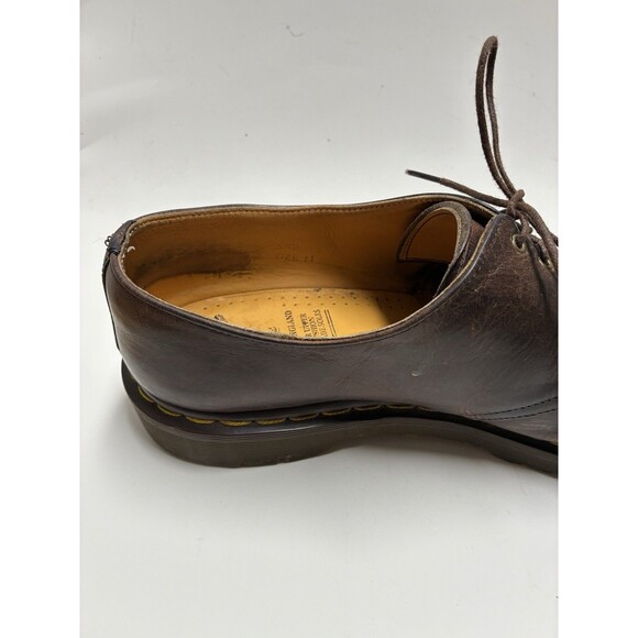 VINTAGE Doc Martens Oxford Shoes Made in England Leather Mens 11 Brown Oxford main image 13